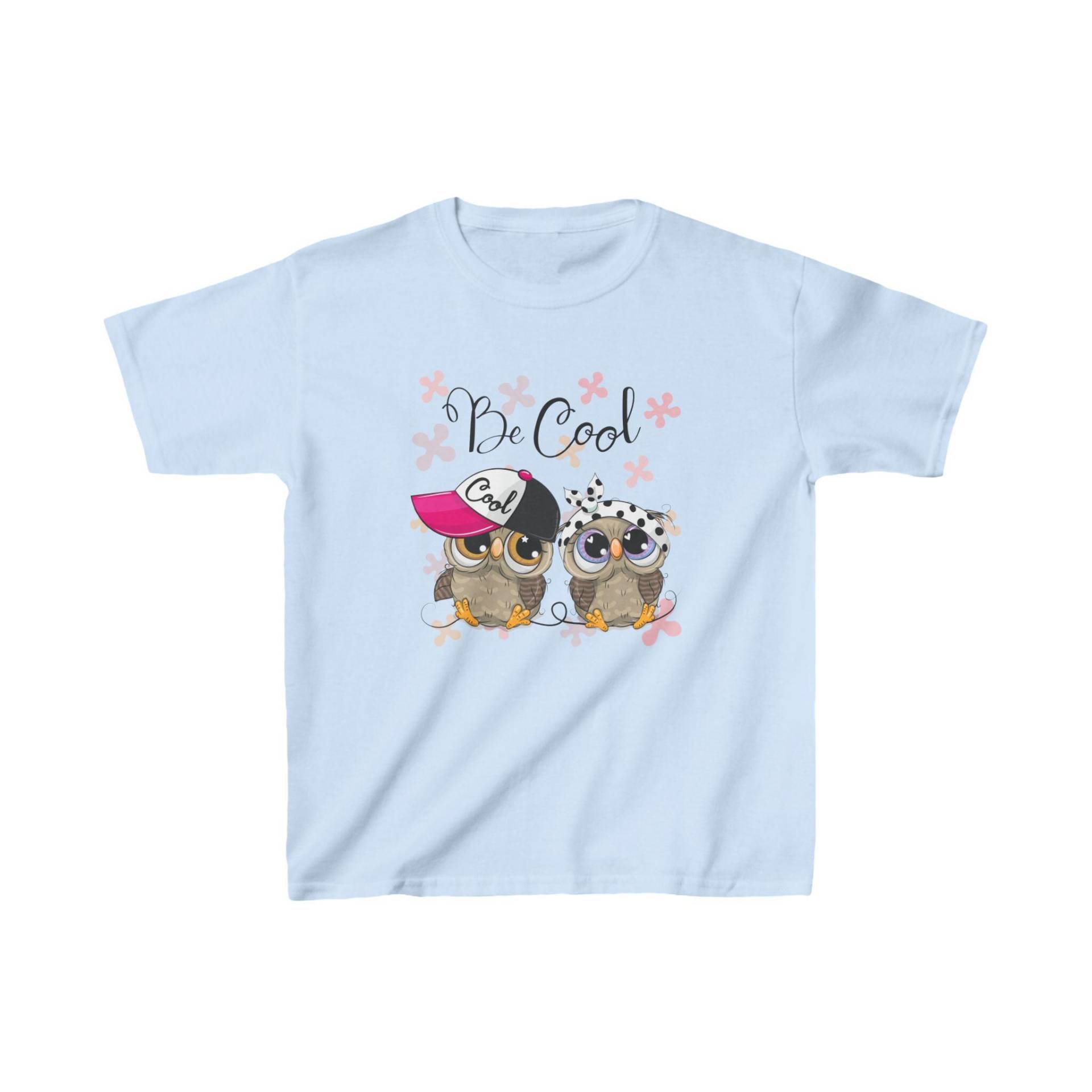 Be Cool Owl Duo T-Shirt For Kids - Adorable Owls With Sunglasses & Cap Fun, Comfortable Unisex Shirt Boys Girls Perfect Gift von Wildkiz
