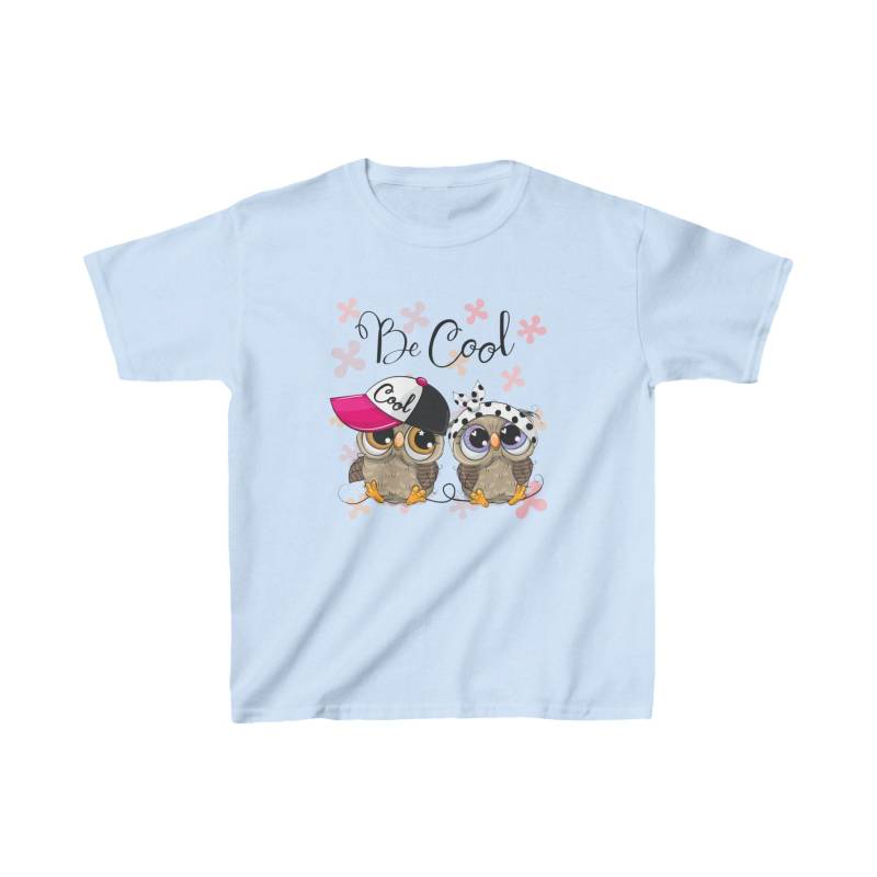 Be Cool Owl Duo T-Shirt For Kids - Adorable Owls With Sunglasses & Cap Fun, Comfortable Unisex Shirt Boys Girls Perfect Gift von Wildkiz