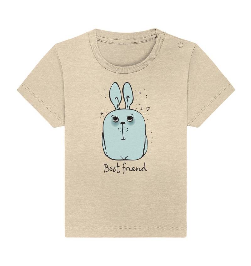 Bester Freund - Niedlicher Hase, Best Friend Baby Organic Shirt von Wildkiz
