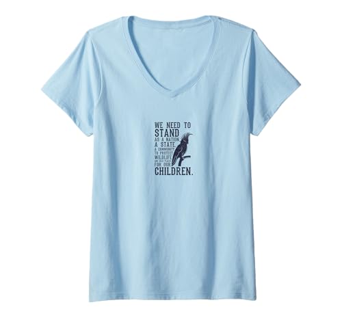 Damen Protect Wildlife Kakadu Naturschutz T-Shirt mit V-Ausschnitt Damen Protect Wildlife Kakadu Naturschutz T-Shirt mit V-Ausschnitt von Wildlife Awareness Children Nature Quote
