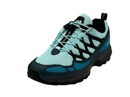 Wildora® Damen Herren Wanderschuhe atmungsaktive Trekkingschuhe (Mittelblau-Hellblau,42) von Wildora