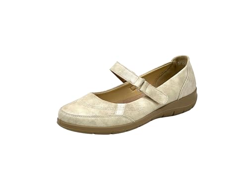 Wildora® Damen Slipper, Bequeme Mokassins Halbschuhe (Beige, 40) von Wildora