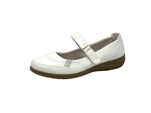 Wildora® Damen Slipper, Bequeme Mokassins Halbschuhe (Weiß, 40) von Wildora