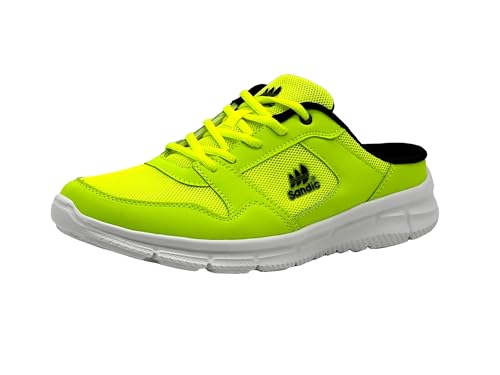 Wildora Damen Herren Hausschuhe atmungsaktive Clogs leichte Pantoffeln (Grün-Schwarz, 37) von Wildora