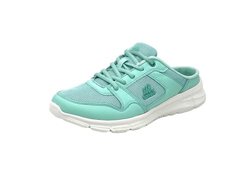 Wildora Damen Herren Hausschuhe atmungsaktive Clogs leichte Pantoffeln (Minzgrün, 40) von Wildora