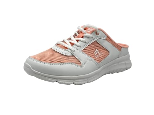 Wildora Damen Herren Hausschuhe atmungsaktive Clogs leichte Pantoffeln (Weiß-Pink, 36) von Wildora