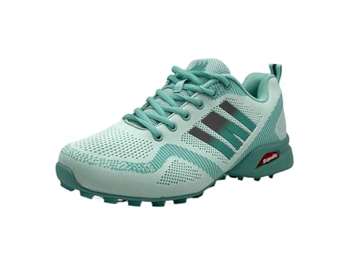 Wildora Damen Herren Wanderschuhe Bequeme Trail Running Trekkingschuhe (Minzgrün,41) von Wildora