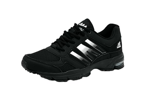 Wildora Damen Herren Wanderschuhe atmungsaktive Trail Running Trekkingschuhe (Schwarz-Weiß,43) von Wildora