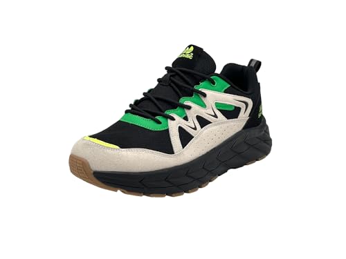 Wildora Damen Herren Wanderschuhe atmungsaktive Trekkingschuhe Laufschuhe (Beige-Schwarz-Grün,45) von Wildora