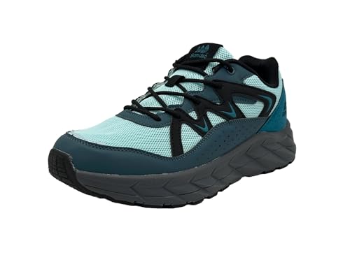 Wildora Damen Herren Wanderschuhe atmungsaktive Trekkingschuhe Laufschuhe (Dunkelblau-Hellblau,39) von Wildora