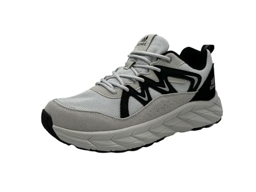 Wildora Damen Herren Wanderschuhe atmungsaktive Trekkingschuhe Laufschuhe (Grau-Schwarz,44) von Wildora