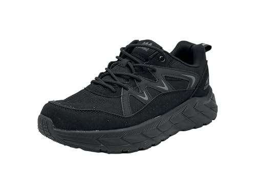 Wildora Damen Herren Wanderschuhe atmungsaktive Trekkingschuhe Laufschuhe (Schwarz-Dunkelgrau,36) von Wildora