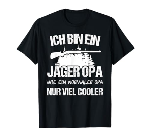 Wildschwein & Wald Witzig Jäger Opa T-Shirt, Herren, Schwarz, S, Halbarm, Klassische Passform, Klassisch, Rundhals-Ausschnitt, Tierdruck, Humorvolle Jagd-Motive, Herbst, Winter Wildschwein & Wald Witzig Jäger Opa T-Shirt, Herren, Schwarz, S, Halbarm, Klassische Passform, Klassisch, Rundhals-Ausschnitt, Tierdruck, Humorvolle Jagd-Motive, Herbst, Winter von Wildschwein & Wald Witzig