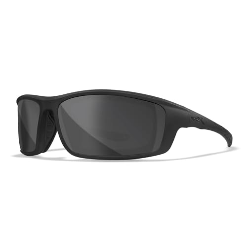 Wiley X | WX Grid | Sonnenbrille Herren | Sportbrille │ Ideal bei Ourdoor-Aktivitäten Sport Fahrradbrille Wassersport | 100% UVA/UVB-Schutz (Grau Gläser | Matt Schwarz Gestell) von Wiley X