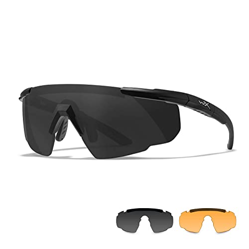 Wiley X | Saber Advanced | Schießbrille & Sportbrille Herren | Perfekt als Laufbrille Fahrradbrille & MTB Brille │ 100% UV-Schutz | Ideal bei Outdoor-Aktivitäten | Airsoft Schießen von Wiley X