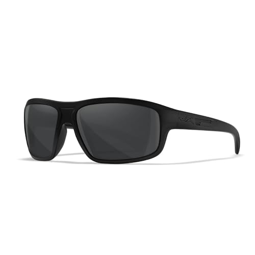 Wiley X │ WX Contend | Sonnenbrille Herren │ Sportbrille │ Sport Outdoor Fahrrad Fischen Wandern │ 100% UVA/UVB-Schutz (Grau Gläser │ Matt Dunkelgrau Gestell) von Wiley X