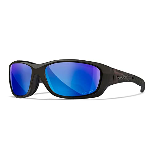 Wiley X │ WX Gravity | Sonnenbrille Herren │ Polarisierte Sportbrillen │ Ideal für Sport Outdoor Fahrradbrille Fahrt Laufbrille Fischen Wandern Skiing │ Sonnenbrille Verspiegelt │ 100% UVA/UVB-Schutz von Wiley X