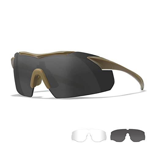 Wiley X │ WX Vapor | Sportsbrille Herren | Schutzbrille Sonnenbrille │ Taktische Militärische MTB Brille │ Laufbrille Radfahren Fahrt Wandern Outdoor Airsoft | 100% UVA/UVB-Schutz von Wiley X