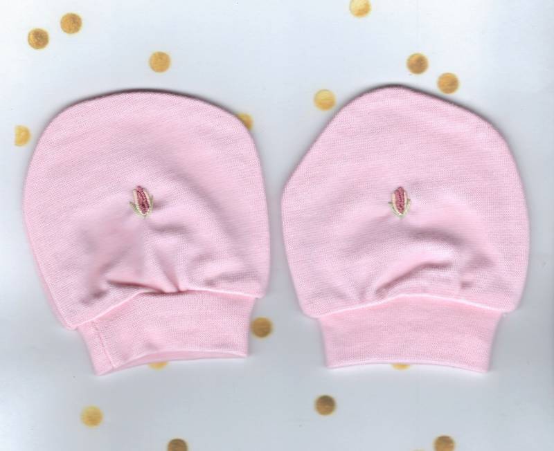 Baby Handschuhe, Rosa Rose Knospe Baby-Mädchen Gestickte Baby-Accessoires, Babykleidung, Winter Baby Handschuhe, Rosa Rose Knospe Baby-Mädchen Gestickte Baby-Accessoires, Babykleidung, Winter von Wilgaparkcraftcorner