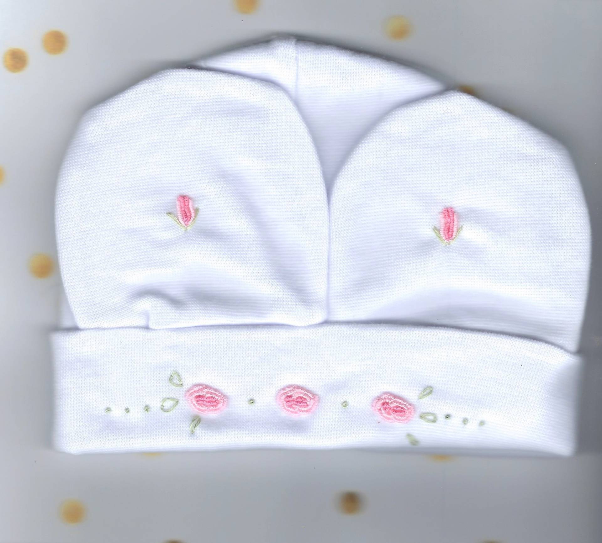 Baby-Set, Krankenhaus-Set, Rosen, Baby-Handschuhe, Babymütze, Kleidungsset, Geschenksets, Neugeborenenkleidung, Babyparty, Babypartygeschenk von Wilgaparkcraftcorner