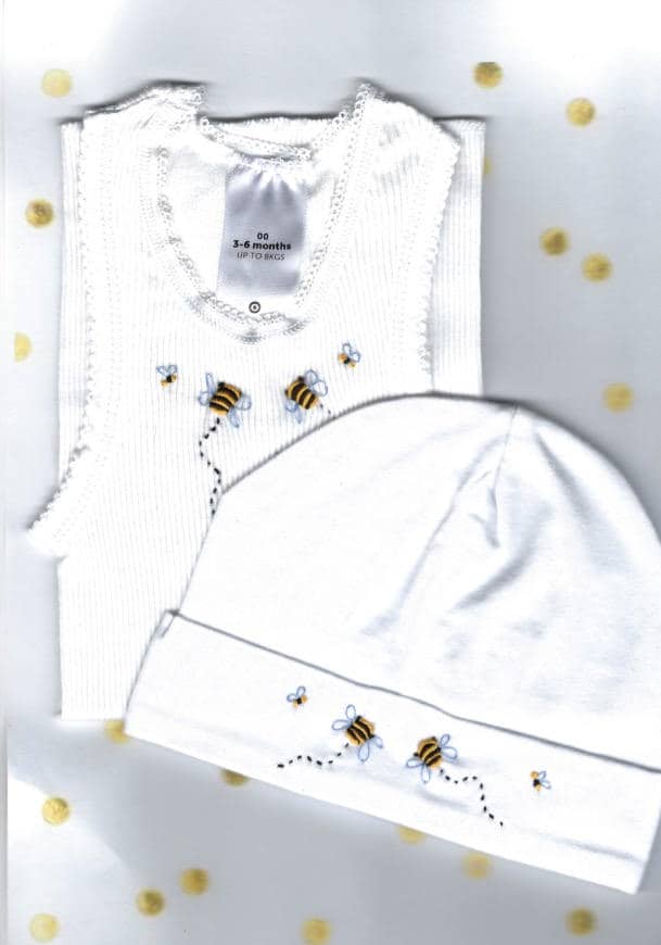 Passendes Baby Set, Singlet, Mütze, Coming Home Outfit, Krankenhaus Neugeborenen Top, Babykleidung, Bumble Bee Set von Wilgaparkcraftcorner