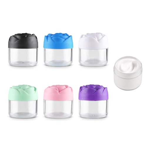12 Stück Leere Töpfe In Rosenform Runde Kosmetikbehälter Mit Deckel Make Up Probenbehälter Für Damen 12 Stück Leere Töpfe In Rosenform Runde Kosmetikbehälter Mit Deckel Make Up Probenbehälter Für Damen von Wilgure