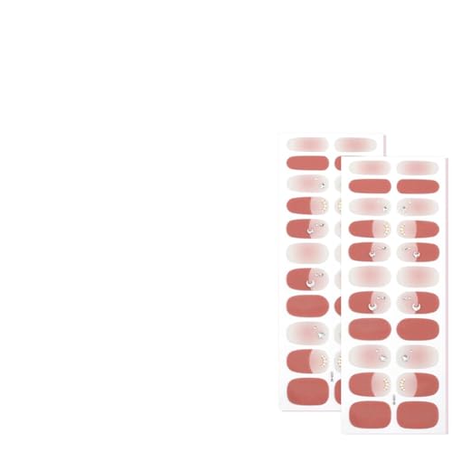 22 Stück Selbstklebende Nagelfolien Nagel Gel Lackstreifen Vollständige Wraps Nagellack Aufkleber Gel Nagelstreifen Gel Nagelaufkleber von Wilgure