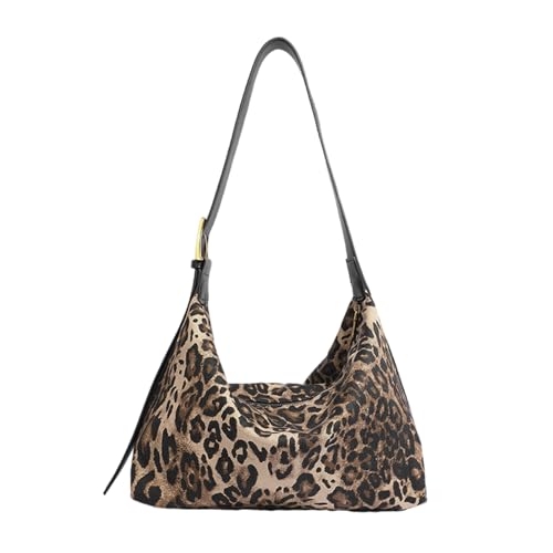 Elegante Damen Unterarmtasche Mit Leopardenmuster Lässige Slouchy Tasche Schultertasche Geräumige Handtasche Für Den Täglichen Gebrauch von Wilgure