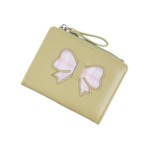 Elegante Kurze PU Brieftasche Mit Modischen Bögen Und Multi Funktionalen Schlitzbetriebsgrundstücke Für Frauen Und Mädchen Multi Color Short Wallet von Wilgure