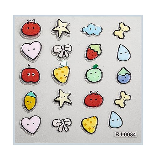 Geprägte Cartoon Aufkleber Selbstklebende Blumenzubehör Accessoires von Wilgure