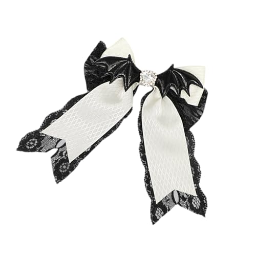 Japanische Fledermausflügelhaarclip Neuheit Spitze Bowtie Haarnadel Ponytailhalter Halloween Party Cosplay Accessoire Haarverzierung von Wilgure