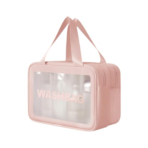 Kosmetikbeutel Große Kapazität Toilettenbeutel Make Up Hautpflege Aufbewahrung Klares Waschen Für Frauen Und Mädchen Toiliermaschine Großkapazität Reisen Make Up Waschen Sie Klare Kosmetik von Wilgure