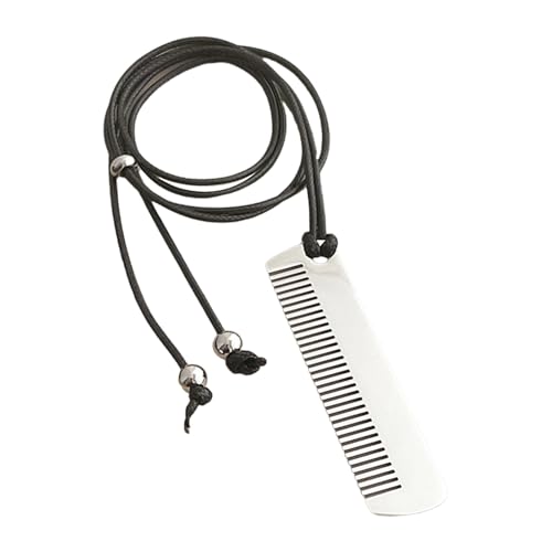 Wilgure Modische Neckkettenhaarkamm Charme Halskette Verstellbare Länge Schlüsselbeinkette Tragbare Frauen Haarpfeiler Schmuck Elegante Frauen Halskette von Wilgure