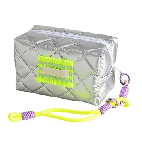 Schöne Bögen Make Up Beutel PU Leder Kosmetikbeutel Große Kapazität Toilette Lipstick Aufbewahrung Waschung Für Frauen Toiletten Große Kapazität Reisen Make Up Wäsche Schöne Bögen Kosmetik Kosmetik von Wilgure