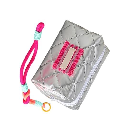 Schöne Bögen Make Up Beutel PU Leder Kosmetikbeutel Große Kapazität Toilette Lipstick Aufbewahrung Waschung Für Frauen Toiletten Große Kapazität Reisen Make Up Wäsche Schöne Bögen Kosmetik Kosmetik von Wilgure