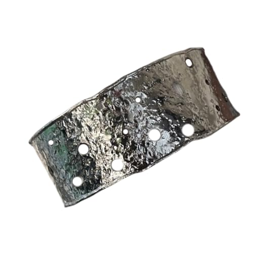 Stilvoller Silberton Offener Manschettenarmbänder Innovative Weitleine Handgelenk Manschette Für Frauen Perfekt Zum Stapeln Und Alltagsbekleidung Silber Handgelenk Manschette von Wilgure