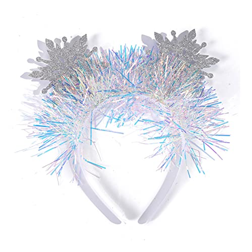 Wilgure Adult Kids New Year Party Shinning Snowflake Headband Festival Hair Hoop For Party Performances Unisex Headpiece Christmas Headbands For Women Snowflake Christmas Headbands For Kids von Wilgure