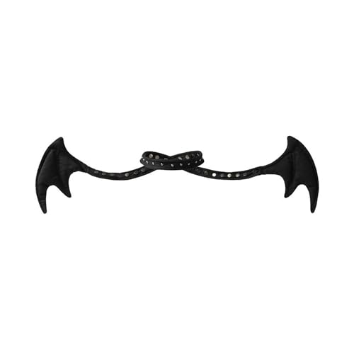 Wilgure Dunkle Ästhetik Fledermausflügel Halskette Subkulturen Mode Halskette Anime Cosplay Kostüm Perfekt Für Party Und Cosplay Eventkostüm von Wilgure