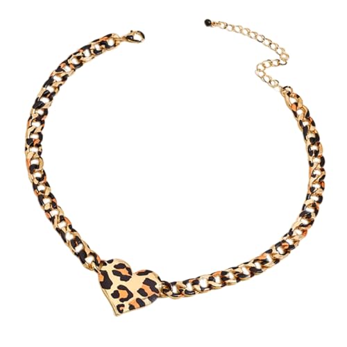 Wilgure Einfache Halskette Mode Mody Leopard Herz Anhänger Halskette Herzhals Schmuck Perfekt Für Jugendliches Paar Oder Enge Freundinnen Trendy Frauen Schmuck Wilgure Einfache Halskette Mode Mody Leopard Herz Anhänger Halskette Herzhals Schmuck Perfekt Für Jugendliches Paar Oder Enge Freundinnen Trendy Frauen Schmuck von Wilgure
