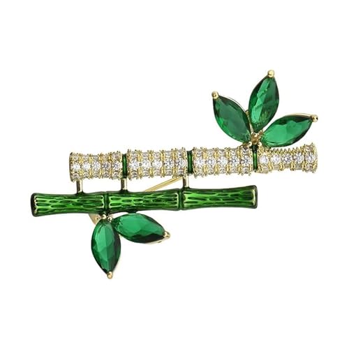 Wilgure Elegante Bambus Designs Brosche In Zineslegierung Die Retro Und Moderne Stile Für Unverwechselbare Modes Statement Stücke Vintage Pin Kombinieren von Wilgure
