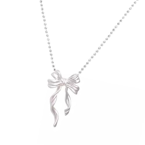 Wilgure Elegante Bowknot Anhänger Halskette Bogenknoten Halskette Moderne Kette Für Verschiedene Anlässe Stilvolle Frauen Accessoires Wilgure Elegante Bowknot Anhänger Halskette Bogenknoten Halskette Moderne Kette Für Verschiedene Anlässe Stilvolle Frauen Accessoires von Wilgure