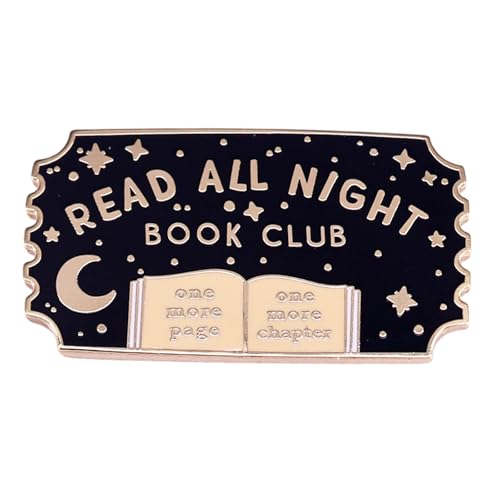 Wilgure Fashion Pin Creative Brosche Pin Reading Club Abzeichen Metal Kleidung Schmuck Perfekt Zum Leseclubs Und Täglich Einzigartige Brosche von Wilgure