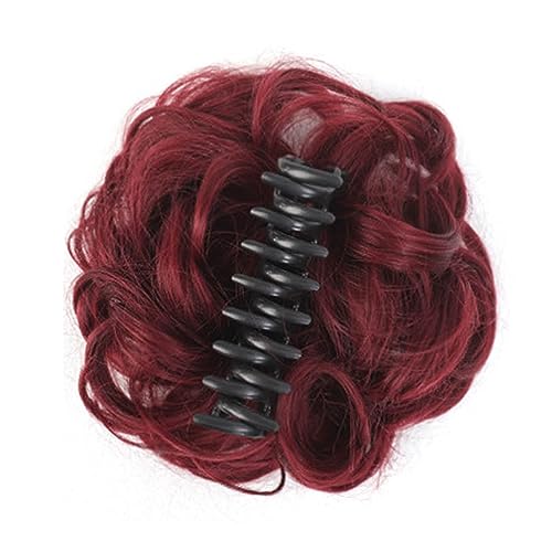 Wilgure Großes Dutt Haarteil Lockiges Haargummi Mit Haar Hochsteckfrisur Haarverlängerungen Unordentliches Dutt Haarteil Für Frauen Und Mädchen Pferdeschwanz Lockiges Haar Haargummi von Wilgure