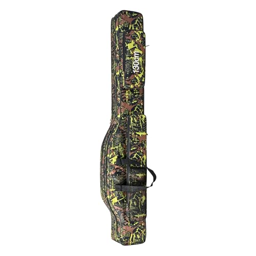 Wilgure Outdoor wasserdichte Tackle Aufbewahrungstasche Rutentrage Organizer Angelruten Etui Angelruten Tasche Zusammenklappbare Angelruten Träger Tragbare Angelgerät Aufbewahrungstasche von Wilgure