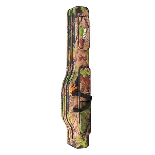 Wilgure Outdoor wasserdichte Tackle Aufbewahrungstasche Rutentrage Organizer Angelruten Etui Angelruten Tasche Zusammenklappbare Angelruten Träger Tragbare Angelgerät Aufbewahrungstasche von Wilgure