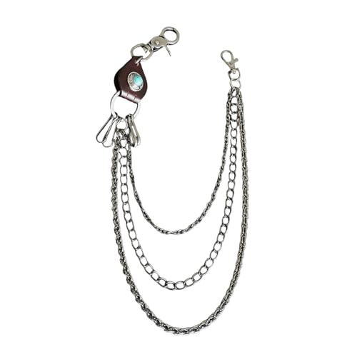 Wilgure Robuste Legierung Und Leder Männer Taillenkette Tragbares Accessoire Für Punk Und Hip Hop Enthusiasten Suchen Einzigartige Stile Streetwear Punk Kette von Wilgure