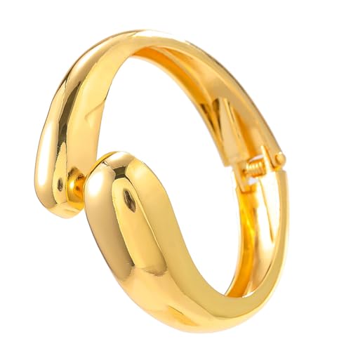 Wilgure Stylish Water Drop Form Offenes Manschettenarmband Komfortable Kämpfer Accessoires Mode Armbandankleidung Für Alltägliche Kleidung Frauen Accessoires von Wilgure