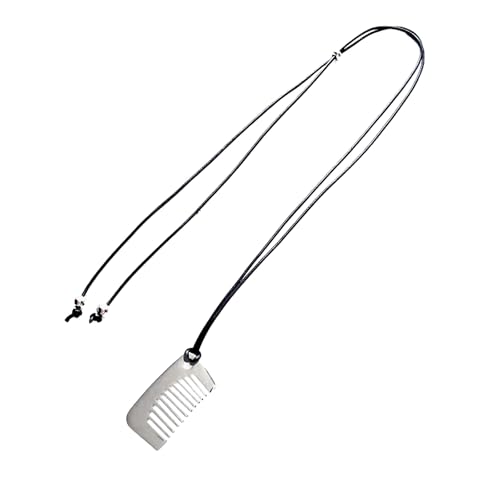 Wilgure Tragbares Stilvolles Robuster Stahlkamm Pendellanhänger Halskette Schmuckzubehör Zum Personalisierung Ihrer Frisur Mit Leichtigkeit Modes Statement Stücke Wilgure Tragbares Stilvolles Robuster Stahlkamm Pendellanhänger Halskette Schmuckzubehör Zum Personalisierung Ihrer Frisur Mit Leichtigkeit Modes Statement Stücke von Wilgure