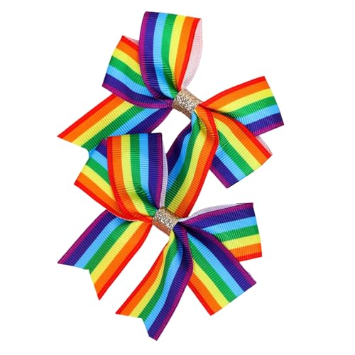Zarte Regenbogen Haarspange Modisch Schöner Haarschmuck Fangen Sie Prinzessinnen Haarspangen Haar Styling Werkzeug Ornamente von Wilgure