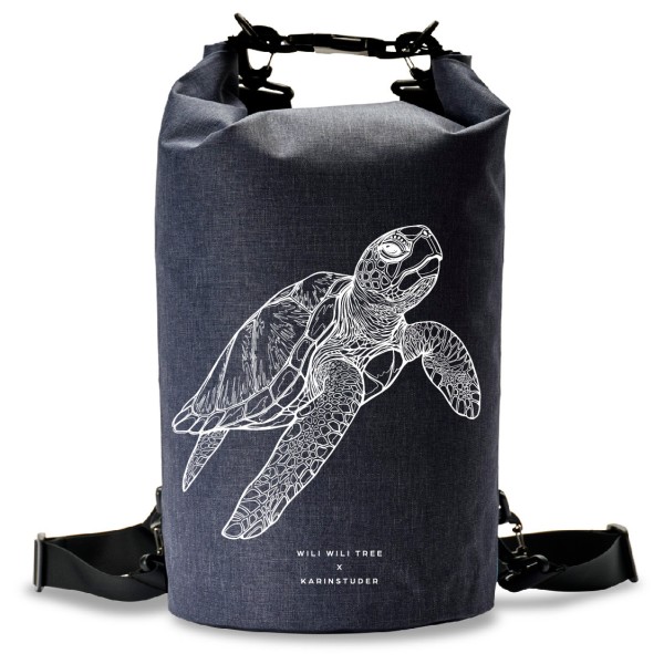 Wili Wili Tree - Artist Collab Edition - Sea Turtle - Packsack Gr 20 l blau von Wili Wili Tree